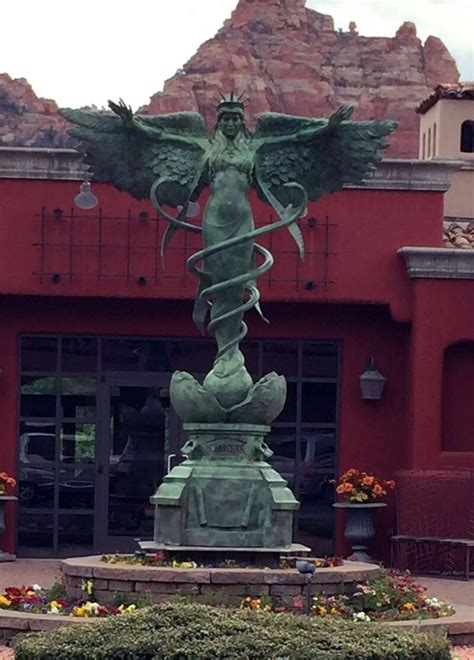 caduceus statue
